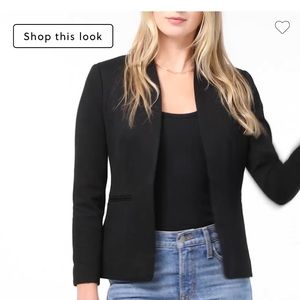 Going-out blazer in stretch twill